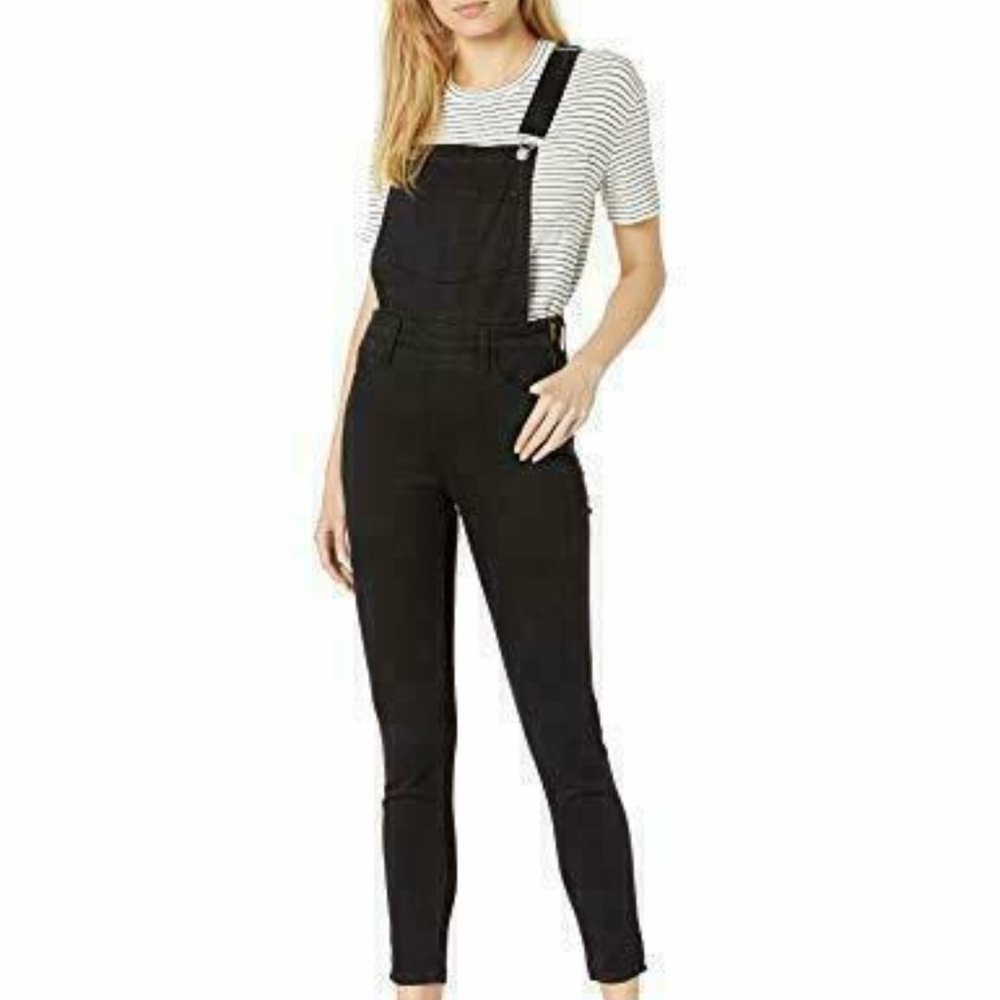 Levi's Skinny Soft Black Overalls Stretchy 2/26